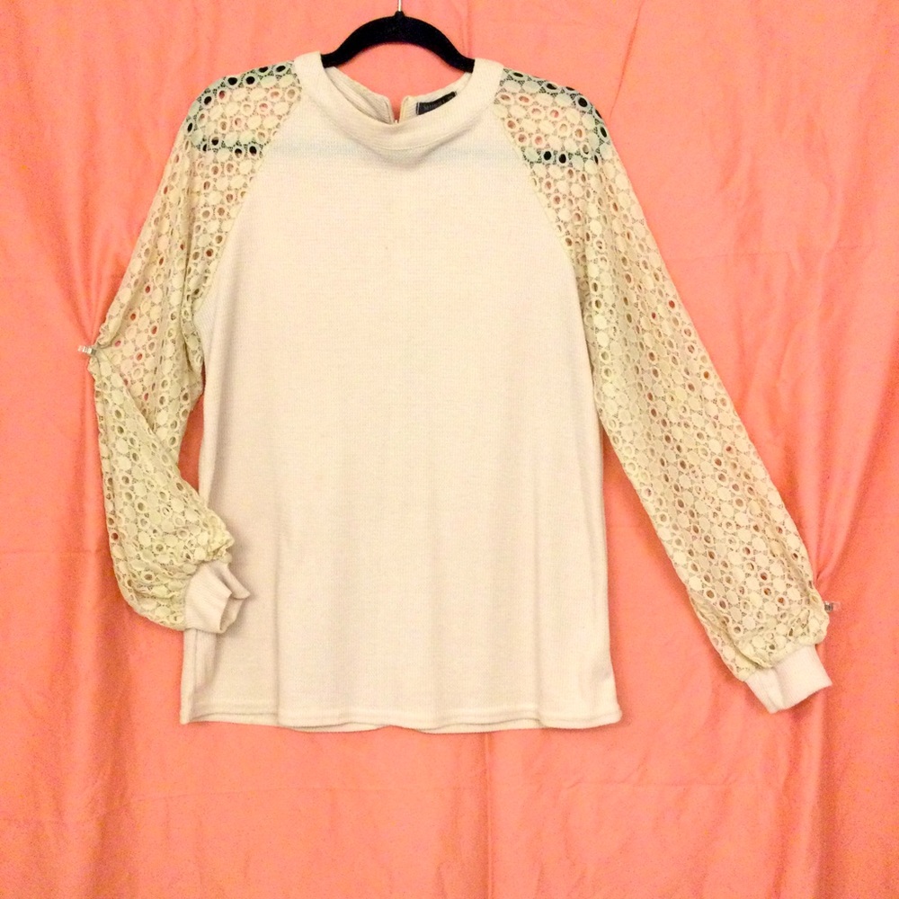 Cream Women Trendy Blouse